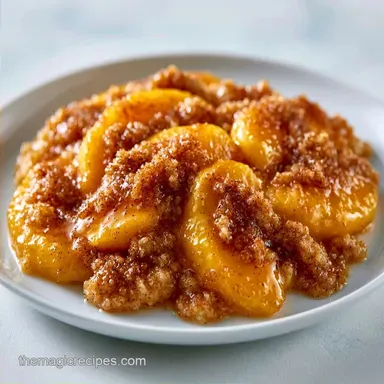 Easy Brown Sugar Peach Dessert for 8