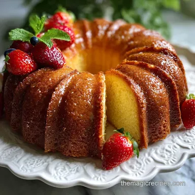 Buttermilk Pound Cake: Old Fashioned Recipe Recipe Card