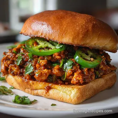 Cajun Chicken Sloppy Joes in 30 Minutes Recipe Card