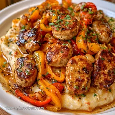 Cajun Turkey Sausage Grits in 45 Min Recipe Card