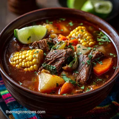 Caldo de Res: The Ultimate Heartwarming Mexican Beef and Vegetable Soup Recipe Card