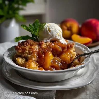 Peach Cobbler With Canned Peaches: Easy 10-Minute Prep