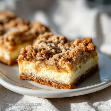 Caramel Apple Cheesecake Bars: Silky Filling Recipe Card