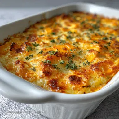 Cheesy Squash Casserole: Baked for 35 Minutes