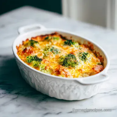 Chicken Broccoli Rice Casserole in 45 Minutes Baked
