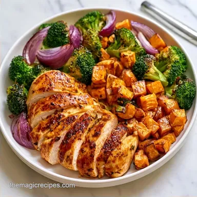Chicken Sweet Potatoes with Broccoli