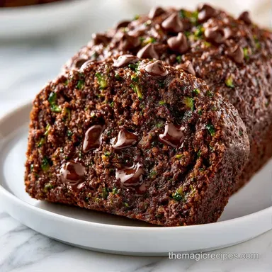 Chocolate Chip Zucchini Bread with Yogurt Recipe Card