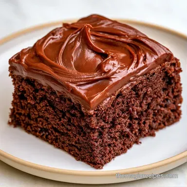 Chocolate Zucchini Sheet Cake in 40 Min Recipe Card
