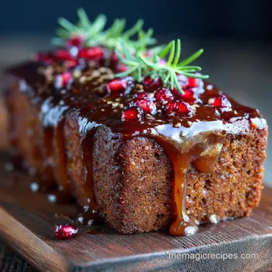 Christmas Desserts: Easy Sticky Toffee Pudding Loaf with Brandy Glaze