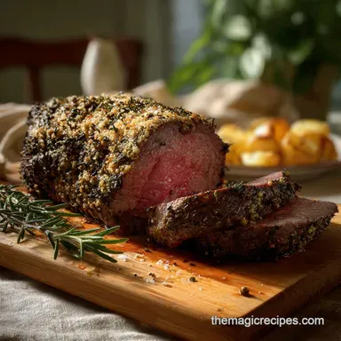 Christmas Eve Dinner: Mahogany-Crusted Tenderloin Recipe Card