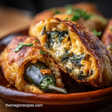 Chile Relleno Recipe: Fluffy Egg Batter and Smoky Poblano Filling Recipe Card