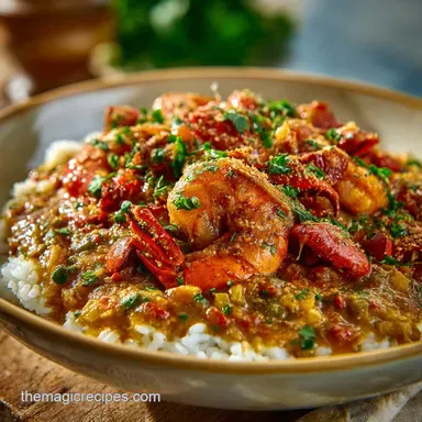 Crawfish Etouffee: Authentic Louisiana Comfort Recipe Recipe Card