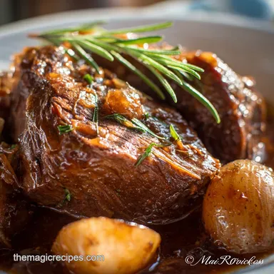 Crockpot Roast: The Set It and Forget It Classic Roast Recipe Recipe Card