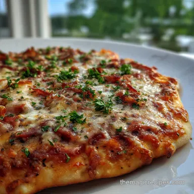 Homemade Pizza: Crispy Crust Fresh Sauce Recipe