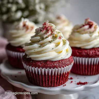 Classic Red Velvet Valentine Cupcake with Cream Cheese Frosting