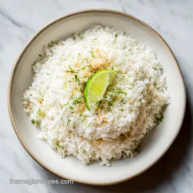 Coconut Lime Rice in 25 Minutes Recipe Card