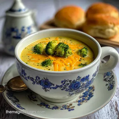 Copycat Panera Broccoli and Cheese Soup Recipe with Sharp Cheddar in 30 Minutes