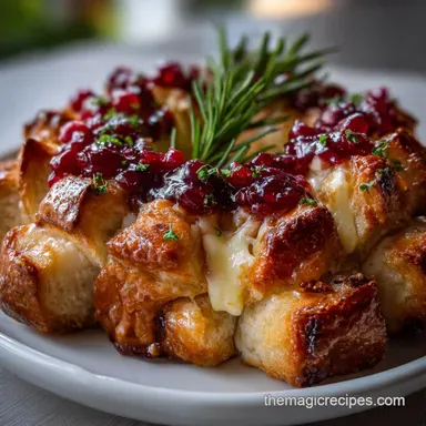 Christmas Eve Appetizer with Cranberry and Brie Recipe Card