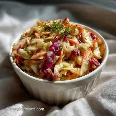 Coleslaw Recipe: The Best Creamy Homemade Picnic Side Recipe Card