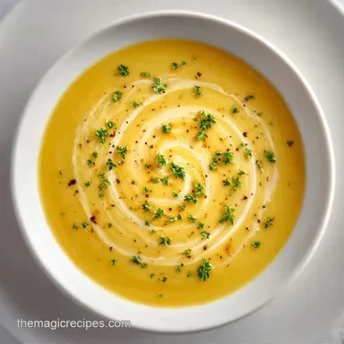 Creamy Roasted Potato Soup for 8 Servings Recipe Card