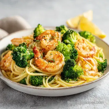 Creamy Shrimp Broccoli Pasta in 20 Minutes
