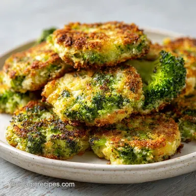 Broccoli Cheese Rounds: Crispy Bites for 4 Servings