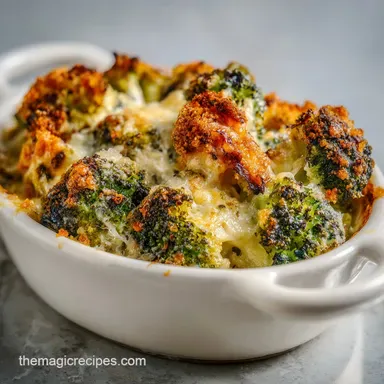 Crispy Cheese Baked Broccoli in 30 Minutes Recipe Card