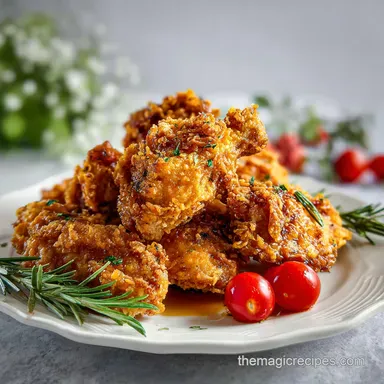 Crispy Chicken Air Fryer Recipe with Buttermilk Marinade Recipe Card