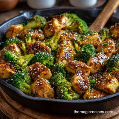 Broccoli and Chicken Recipes: Crispy Sesame Skillet Dinner