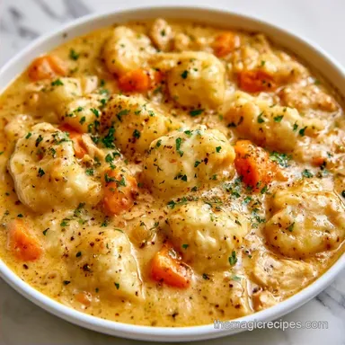 Creamy Chicken Dumplings for 6