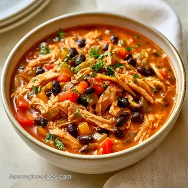 Chicken Enchilada Soup in 6 Hours Recipe Card