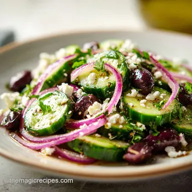 Cucumber and Feta Salad in 15 Minutes