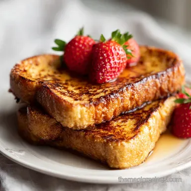Dairy Free French Toast for 4 Servings: Silky and Caramelized