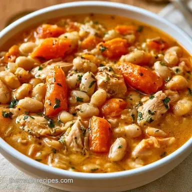DairyFree Chicken and Bean Stew in 75 Min