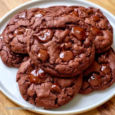 Double Chocolate Zucchini Cookies 21 Min Recipe Card