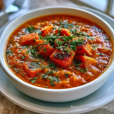 Dutch Oven Roasted Soup for 8 Servings