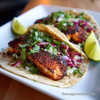 Easy Blackened Fish Tacos in 25 Minutes