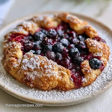 Easy Blueberry Galette in 45 Minutes Recipe Card