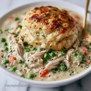Easy Chicken Pot Pie With Biscuits for 8
