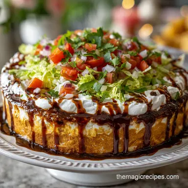 Mexican 7 Layer Dip Party-Ready Creamy Baked