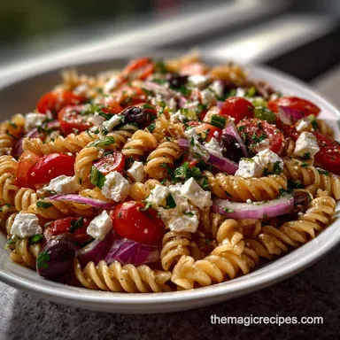 Easy Greek Pasta Salad 20 Minute Greek Pasta Salad: Summer Favorite