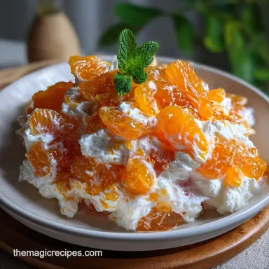 Easy Mandarin Orange Jello Fluff Salad: 5-Minute Cloud Dessert