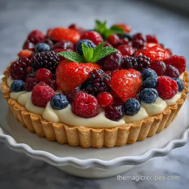 Fruit Tart Recipe: Classic Crème Pâtissière Fresh Berries