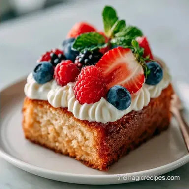 Easy Summer Sheet Cake for 16 Servings