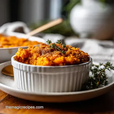 Sweet Potato Casserole in 45 Minutes with Browned Butter Recipe Card