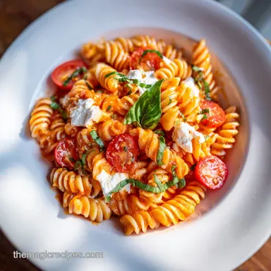 Easy Tomato Goat Cheese Pasta in 25 Minutes