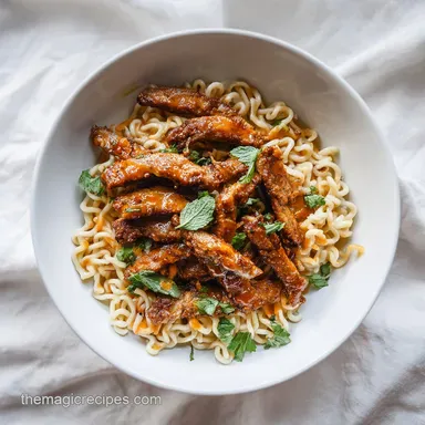 Creamy Garlic Chicken Ramen in 35 Mins