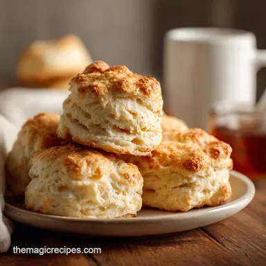 3 Ingredient Biscuit: Fluffy Cream Biscuits Ready in 25 Minutes