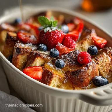 French Toast Casserole Overnight Prep Baked
