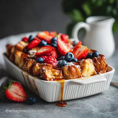 French Toast Casserole: Overnight Prep Recipe